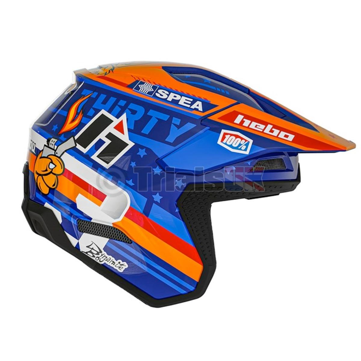 Hebo 2025 ZONE PRO BOU 36 Trials Helmet UK